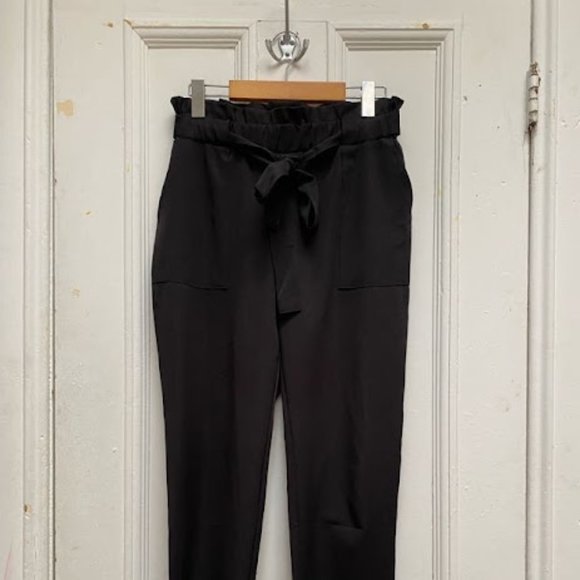 Black Paper Bag Pants - Picture 1 of 4